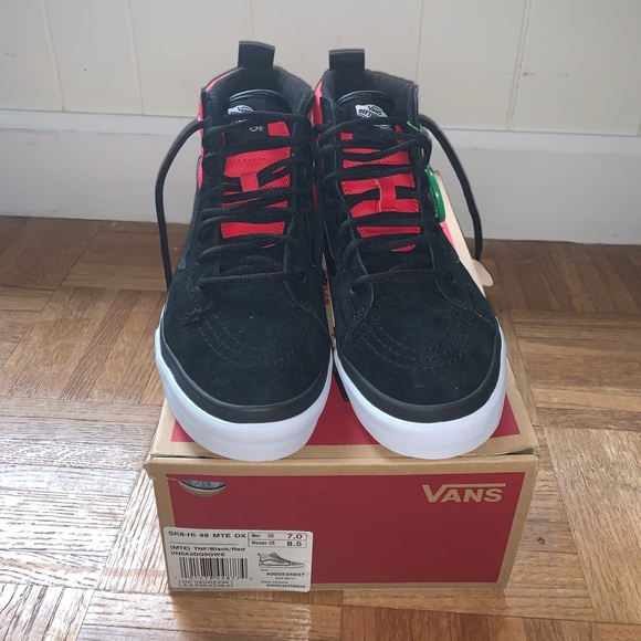 Vans The North Face Sk8 Hi MTE  Dx Red/Black - Picture 4 of 4